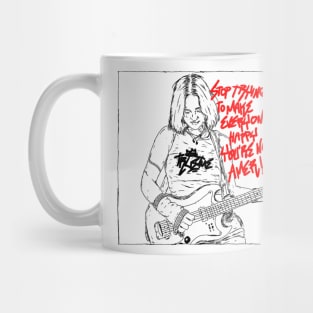 a girl with a guitar Mug